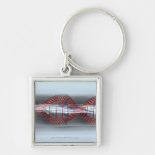 DNA-streng in een capsule Sleutelhanger