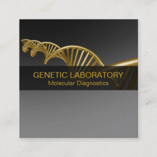 DNA streng professioneel medisch goud luxe Vierkante Visitekaartje