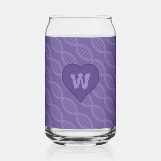 DNA-strepen Blikvorm Glas (Voorkant)