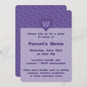 DNA Stripes Party Uitnodiging