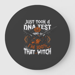 DNA-test heks Halloween pompoen spinnenweb Grote Klok