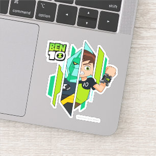 DNA transformatie Ben 10 Diamondhead Sticker