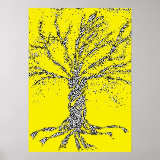 DNA TREE of Levensboom Poster (Voorkant)