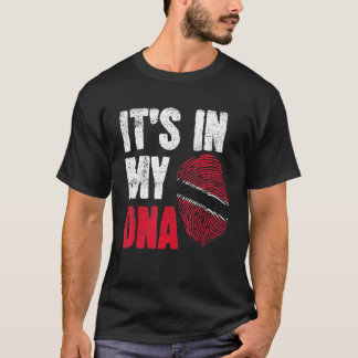 DNA Trini Tobago Trinidad Flag Trinidadiaans land T-shirt
