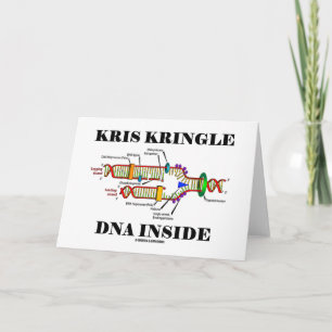 DNA van Kringle van Kris binnen (de Replicatie van Feestdagen Kaart