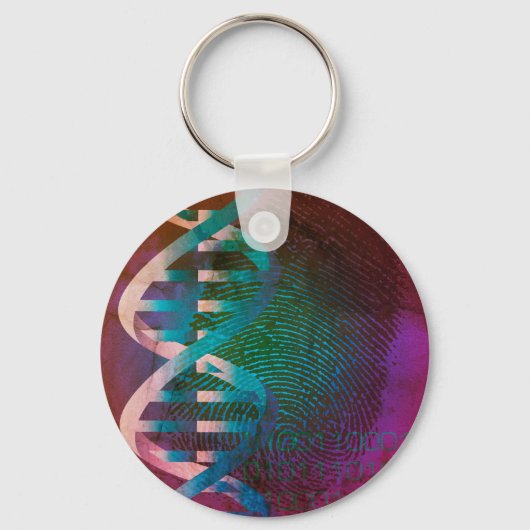 DNA-vingerafdruk kunst Sleutelhanger (Voorkant)