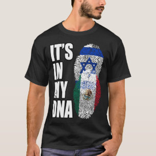 DNA-vlag voor het erfgoed van Israël en Mexico T-shirt