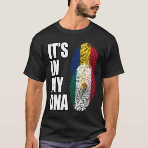 DNA-vlag voor Roemeens en Mexicaans erfgoed T-shirt