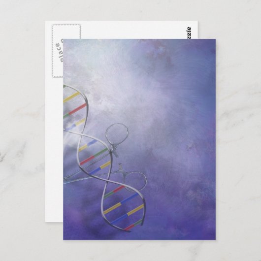 DNA-WETENSCHAP BRIEFKAART (Voorkant / Achterkant)