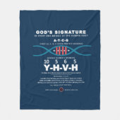 DNA-YHVH-code Fleece Deken (Voorkant)