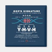 DNA-YHVH-code Magneet (Voorkant)