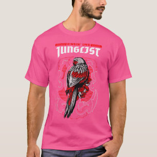 DNB Music Liquid Oerwoud EDM drum en bas T-shirt
