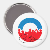 DNC CONVENTIE MET OBAMA AUTOGRAPH.png Magneet (Voorkant / Achterkant)