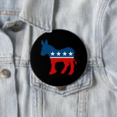 DNC - DEMOCRAT - DONKEY RONDE BUTTON 4,0 CM (In situ)