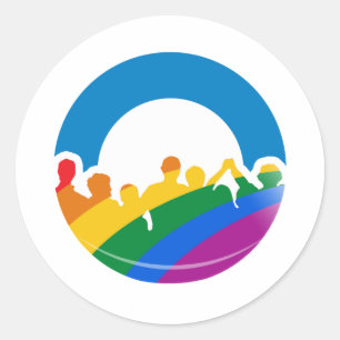 DNC PRIDE 2012 RONDE STICKER
