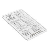 Dnd 5e editie Speler Cheatsheet Magneet (Rechterzijde)