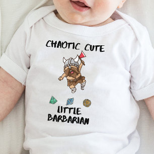 DnD Baby - Chaotisch Schattig Klein Barbaar Romper