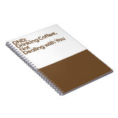 DND Drinking Coffee Notebook Notitieboek (Rechterzijde)