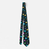 DnD NeckTie, D20 dobbelpatroon, Dungeon Master Gif Stropdas (Achterkant)