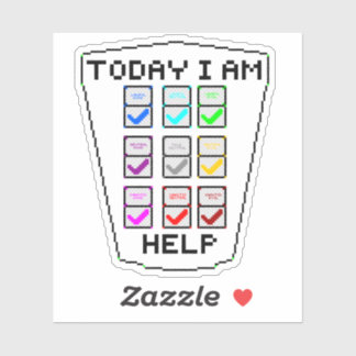 DND-uitlijningstabel Sticker