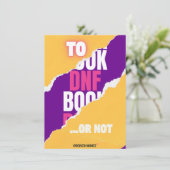 DNF Tracker for  Book Readers Feestdagenkaart (Staand voorkant)