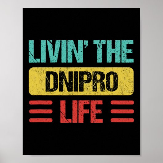 Dnipro Oekraïne 2 Poster (Voorkant)