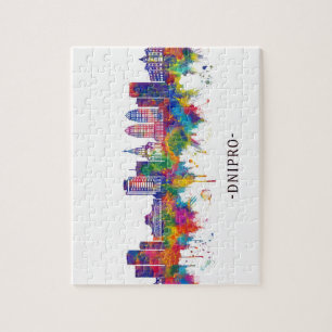 Dnipro Ukraine Skyline Legpuzzel