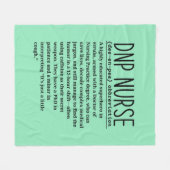 DNP-verpleegkundige Fleece Deken (Voorkant (Horizontaal))