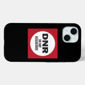 DNR Resusciteert geen medische Case-Mate iPhone Case (Achterkant (horizontaal))