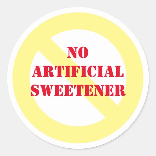 Do Artificial Sweetener Round Stickers (Devant)