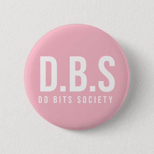 Do Bits Society Badge Pin Button (Voorkant)