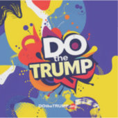 DO deTRUMP Vibrant Vinyl Raam Stickers (Voorkant)