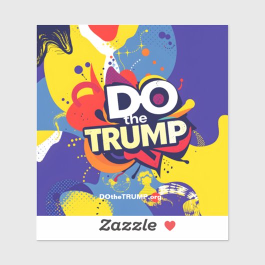 DO deTRUMP Vibrant Vinyl Raam Stickers (Vel)
