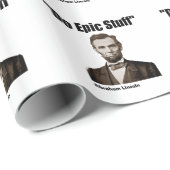 Do Epic Stuff Abraham Lincoln Cadeaupapier (Rol Hoek)