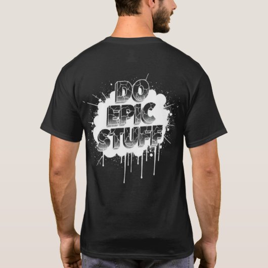 DO EPIC STUFF – Fearless Text Art W T-shirt (Achterkant)