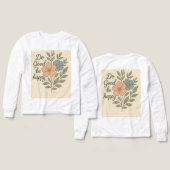 Do Good Be Happy Floral T-Shirt (Motif Recto et Verso)
