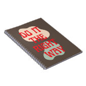 Do It - Good Vibes Message Carnet Spiral (Côté Droit)