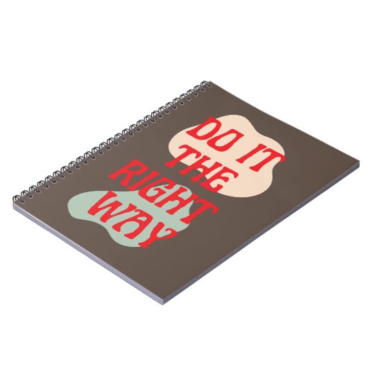 Do It - Good Vibes Message Carnet Spiral (Côté gauche)