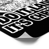 Do It Lady It's Christmas Funny Holiday Festive  Poster (Hoek)