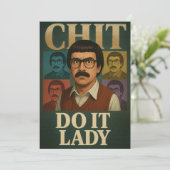 Do It Lady Meme – Grappig Retro Quote Ontwerp Kaart (Staand voorkant)