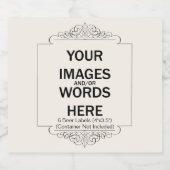 do-it-yourself - 6 ÉTIQUETTES pour bouteilles de b (Étiquettes simples)