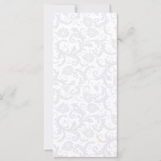 do-it-yourself Cartes de Place Mariage damassé Vin (Devant)