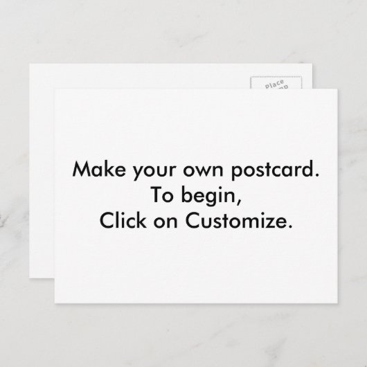 do-it-yourself - Concevez vos propres cartes posta (Devant / Derrière)