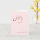 do-it-yourself Couleurs Chic Faux Rose Gold Carte  (Fleur jaune)