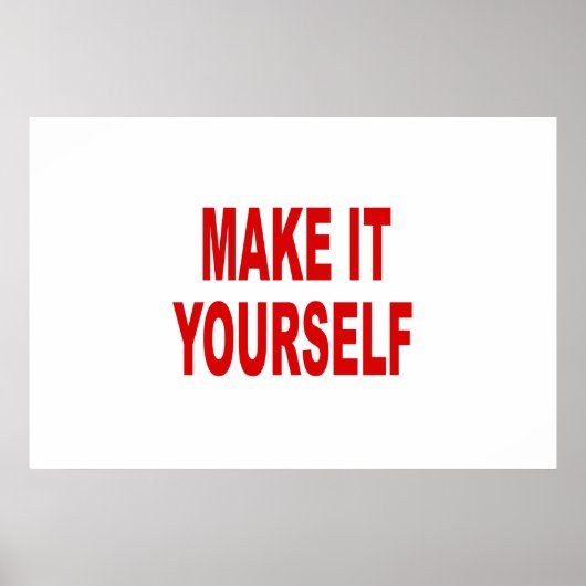 do-it-yourself Créez votre propre affiche (Devant)