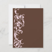 do-it-yourself Elegant simple RSVP en chocolat et  (Dos)