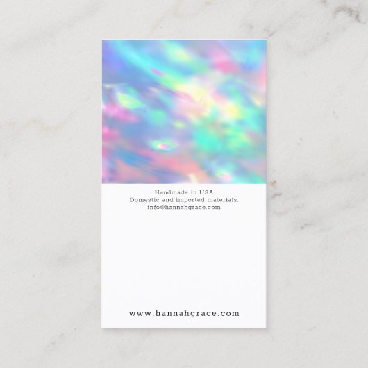 do-it-yourself Elevage Bijoux carte Bow arc-en-cie (Dos)