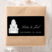 do-it-yourself étiquettes de mariage blanc mariage (En situation)