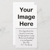 Do-it-yourself - Insertion de photo de Merci (Devant / Derrière)