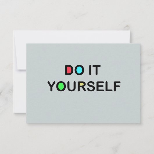 do-it-yourself - Invitations / Carré RSVP 3,5 pouc (Dos)